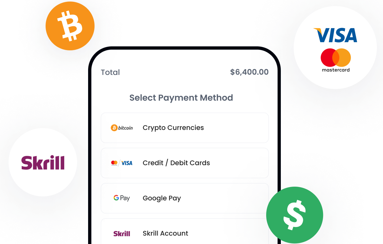 Multi-channel payment gateway supporting crypto and fiat transactions.